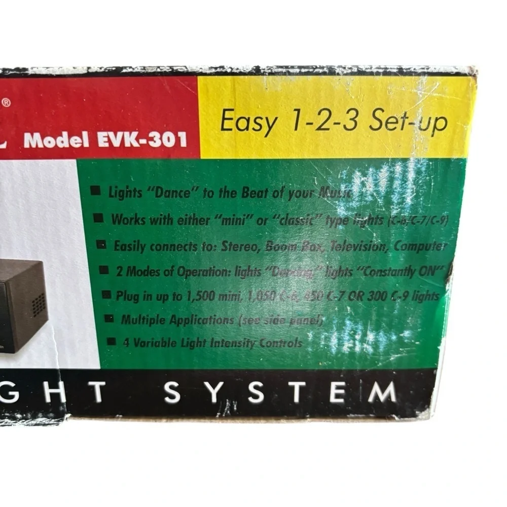 LightVibe SpectreVision EVK 301 Dancing Light System Music Light Controller NIB